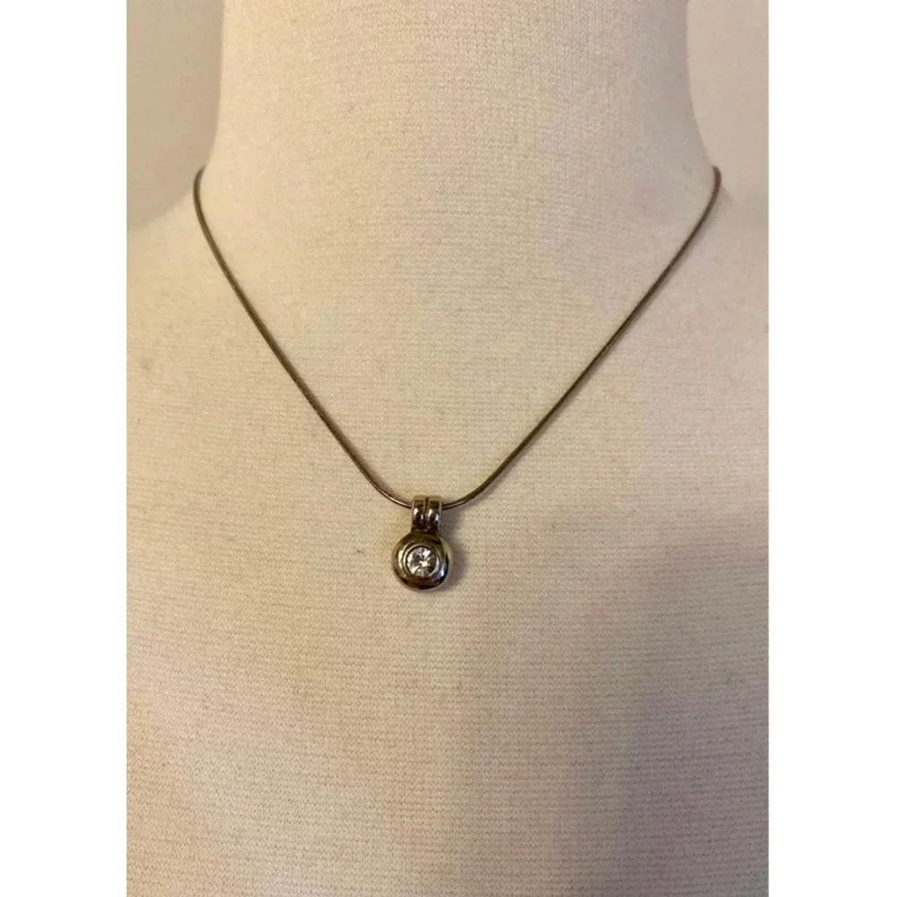 Retro Cubic Zirconium Necklace‎